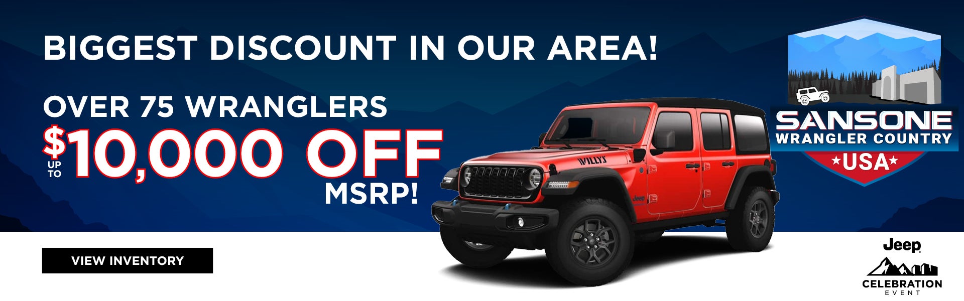 over 75 wranglers $10,000 off msrp