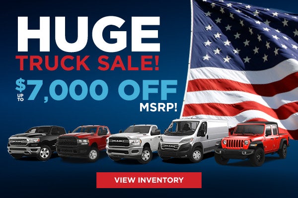 Huge Truck Sales $7000 Off MSRP
